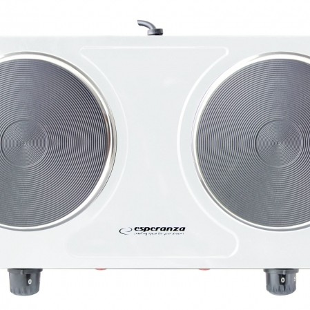 Plita electrica Esperanza Cotopaxi EKH010W 2000W 2x15.5cm Alb 