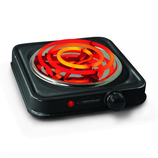 Plita electrica Esperanza Etna EKH012K 1000W 21 cm Negru 