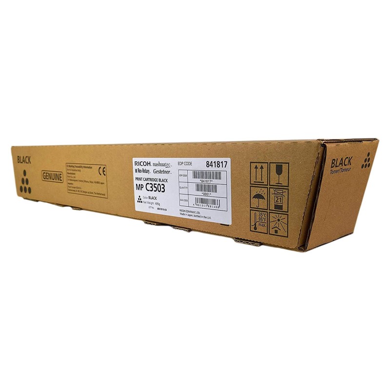 Toner Original Ricoh Black,841817, pentru Aficio MP C3003|MP C3004|MP C3503|MP C3504, 29.5K, incl.TV 1.2 RON, 