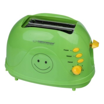 Prajitor de paine Esperanza Smiley EKT003 2 imagini toast 750W 3 in 1 Verde 