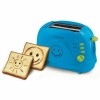 Prajitor de paine Esperanza Smiley EKT003B 2 imagini toast 750W 3 in 1 Albastru 