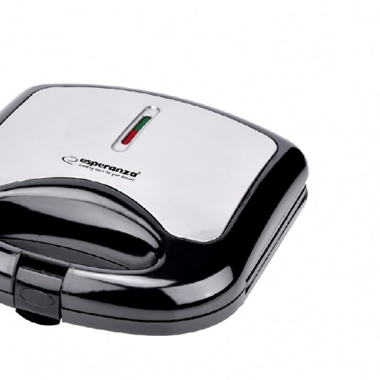 Prajitor de paine tip Sandwich maker Esperanza Asiago EKT011 1000W Negru/Gri 