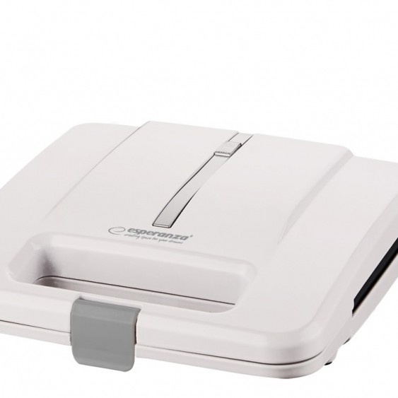 Prajitor de paine tip Sandwich maker Esperanza Parmigiano EKT010W 1000W Alb 