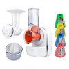 Robot de bucatarie Esperanza Panzanella EKM027 150W 3 in 1 razatoare/aparat pentru deserturi cu fructe congelate/storcator fructe Alb 
