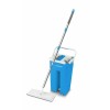 Set mop+galeata Esperanza Perfect Clean 002 EHS004 125cm cap mobil microfibra Alb/Albastru 