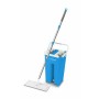 Set mop+galeata Esperanza Perfect Clean 002 EHS004 125cm cap mobil microfibra Alb/Albastru 