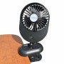 Ventilator compact de birou Esperanza Silene EHF103K 2W USB Negru 