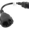 Cablu adaptor IEC 320 C14  UPS 20 cm ng 