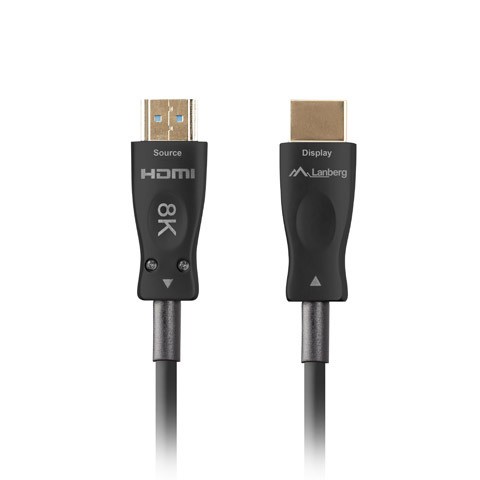Cablu HDMI M/M v2.1 30 m optic negru AOC 