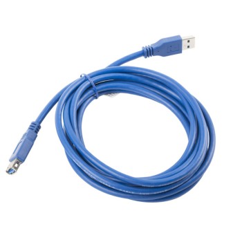 Cablu USB-A M/F 3.0 3 m albastru 