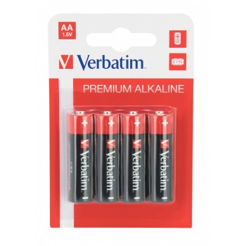 BATERIE VERBATIM  AA (R6), 1.5V alcalina,  4 buc., 