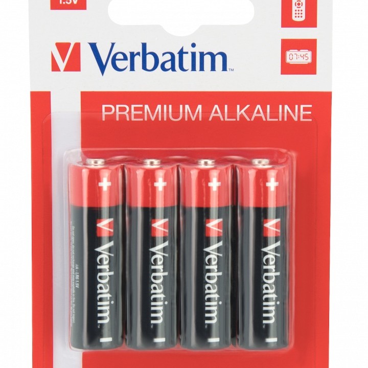 BATERIE VERBATIM  AA (R6), 1.5V alcalina,  4 buc., 