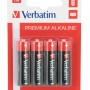 BATERIE VERBATIM  AA (R6), 1.5V alcalina,  4 buc., 