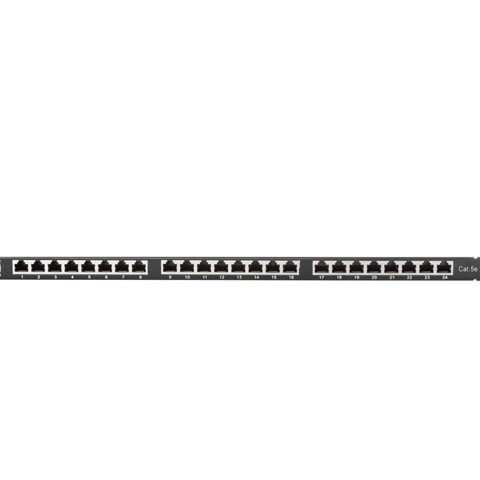 Patch panel 24 port. 0,5U Cat.5e FTP ng 
