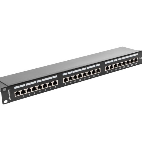 Patch panel 24 porturi 1U Cat.5e FTP ng 