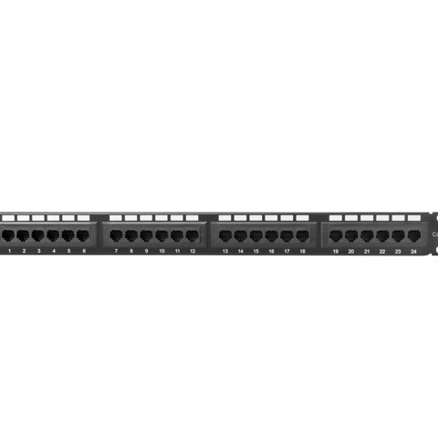 Patch panel 24 porturi 1U Cat.5e UTP ng 