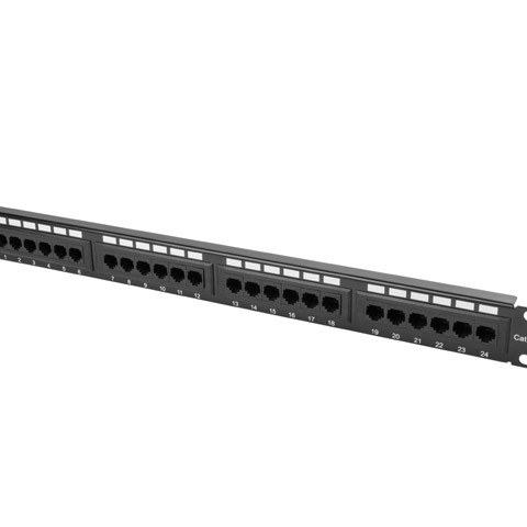 Patch panel 24 porturi 1U Cat.5e UTP ng 