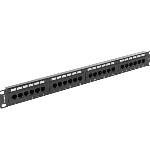 Patch panel 24 porturi 1U Cat.5e UTP ng 