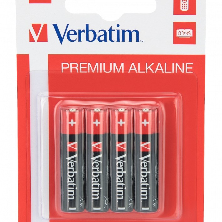 BATERIE VERBATIM  AAA (R3), 1.5V alcalina,  4 buc., 