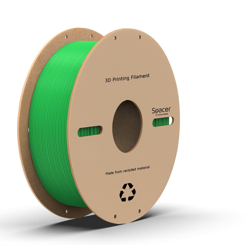 FILAMENT Spacer pt. imprimanta 3D - PLA, 1.75mm diamentru, 1Kg / bobina, aprox. 330m, topire 195-235 grC, green, 