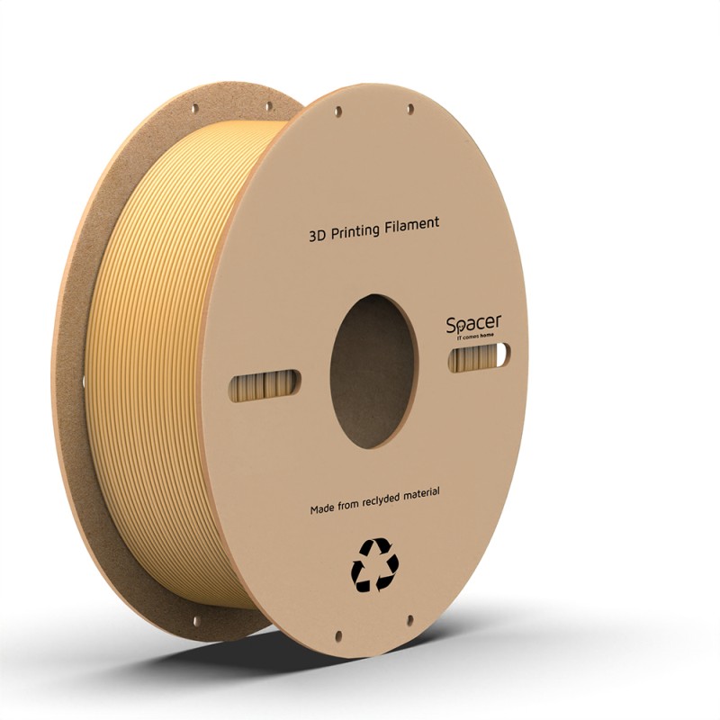 FILAMENT Spacer pt. imprimanta 3D - PLA, 1.75mm diamentru, 1Kg / bobina, aprox. 330m, topire 195-235 grC, gold, 