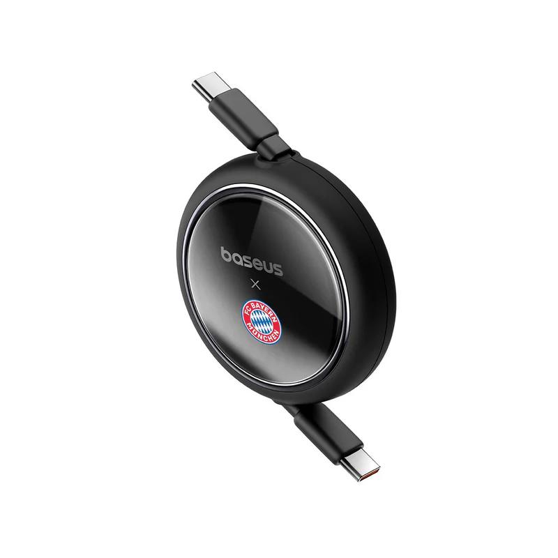 CABLU alimentare si date Baseus Free2Pull Mini, Fast Charging Data Cable pt. smartphone, retractabil, USB Type-C la USB Type-C 100W, 1.5m, negru 