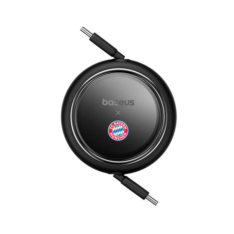 CABLU alimentare si date Baseus Free2Pull Mini, Fast Charging Data Cable pt. smartphone, retractabil, USB Type-C la USB Type-C 100W, 1.5m, negru 