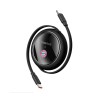 CABLU alimentare si date Baseus Free2Pull Mini, Fast Charging Data Cable pt. smartphone, retractabil, USB Type-C la USB Type-C 100W, 1.5m, negru 