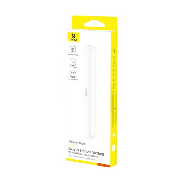 CARCASA INCARCARE STYLUS Baseus, indicator LED, incarcare Type-C, compatibil stylus wireless Baseus, alb 