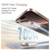 CABLU alimentare si date Baseus Dynamic 4 Pro, Fast Charging Data Cable pt. smartphone, USB Type-C la USB Type-C 100W, 1m, braided, albastru 