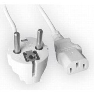 CABLU alimentare GEMBIRD 1.8m, intrare Shucko, iesire C13, 10A, certificare VDE, bulk, white, 