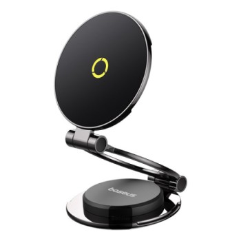 SUPORT AUTO Baseus MagPro Series II pt. SmartPhone, fixare bord cu adeziv, magnetic,reglare unghi de vizionare pe vert si oriz (360 de grade), negru 
