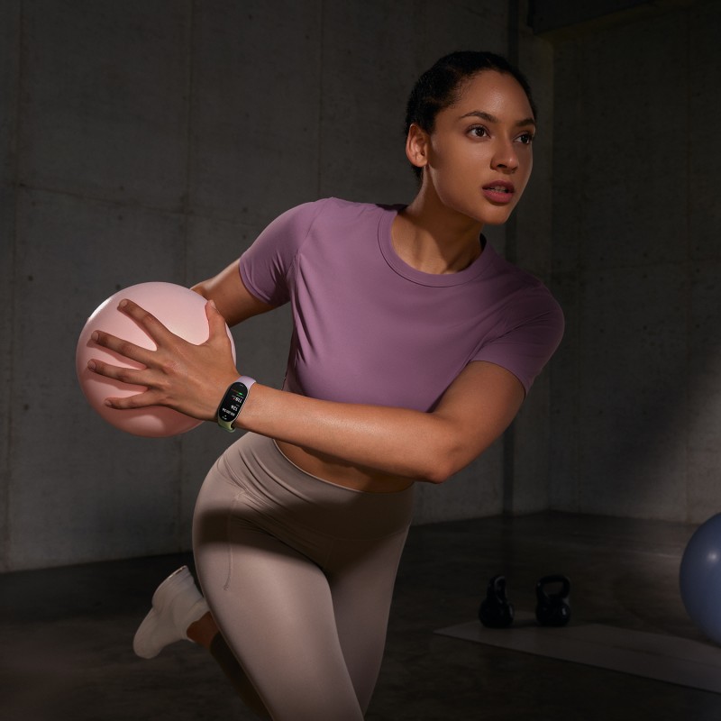 Bratara fitness Smart Band 10, Autonomie 21 zile, Roz 