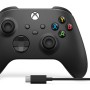 Wireless Controller + USB-C Cabel 2,7m Carbon Black, fur PC / Xbox One / S / X 
