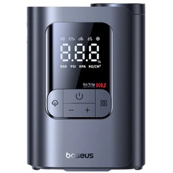 COMPRESOR AUTO Baseus GoTrip VA1 Super Mini, acumulator integrat de 5000mAh, USB Type-C x 1, LED, presiune maxima 2.5 bar, negru (timbru verde 0.80 lei) 