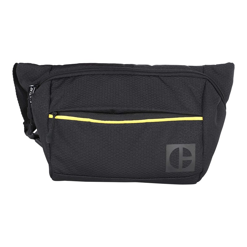 Borseta CATERPILLAR Code - Hex Parkour, material 420D hexagonal, buzunar cu fermoar - negru 