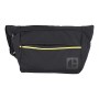 Borseta CATERPILLAR Code - Hex Parkour, material 420D hexagonal, buzunar cu fermoar - negru 