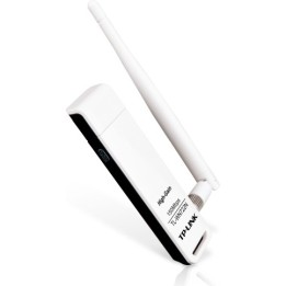 ADAPTOR RETEA TP-LINK , extern wireless 2.4 GHz, USB 2.0, port, 150 Mbps, antena externa detasabila x 1, 
