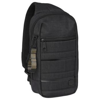 Borseta de umar CATERPILLAR Bizz Tools-Cross body, material 600D poliester, buzunar cu fermoar-negru 