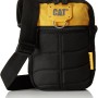 Borseta mini de umar CATERPILLAR Millennial Classic - Rodney, material 600D polyester - negru/galben 