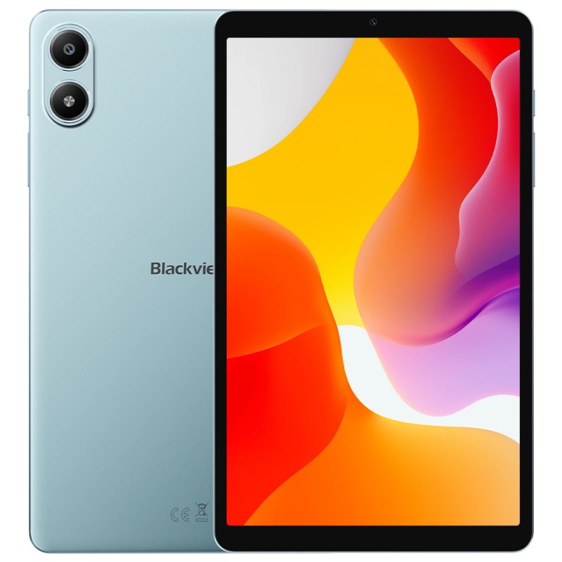 Blackview LINK 2 WiFi 4/128GB 8.68-inch HD+ 1340x800 60Hz Unisoc T310 Quad-core 2.0GHz 5+8MP Cam Android 15 5000mAh GPS Glonass Galileo Glacier Blue 