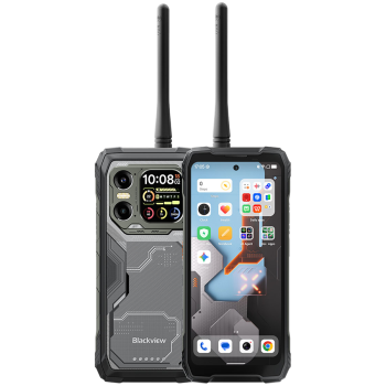 Blackview XPLORE 1 Walkie-talkie 22km 5G Rugged Phone 6.78-inch FHD 2460x1080 120Hz+2.01-inch 296x240 12+256GB, 7050 octa-core 2.4Ghz Cam 50+64MP+20MP,20000mAh,Black 