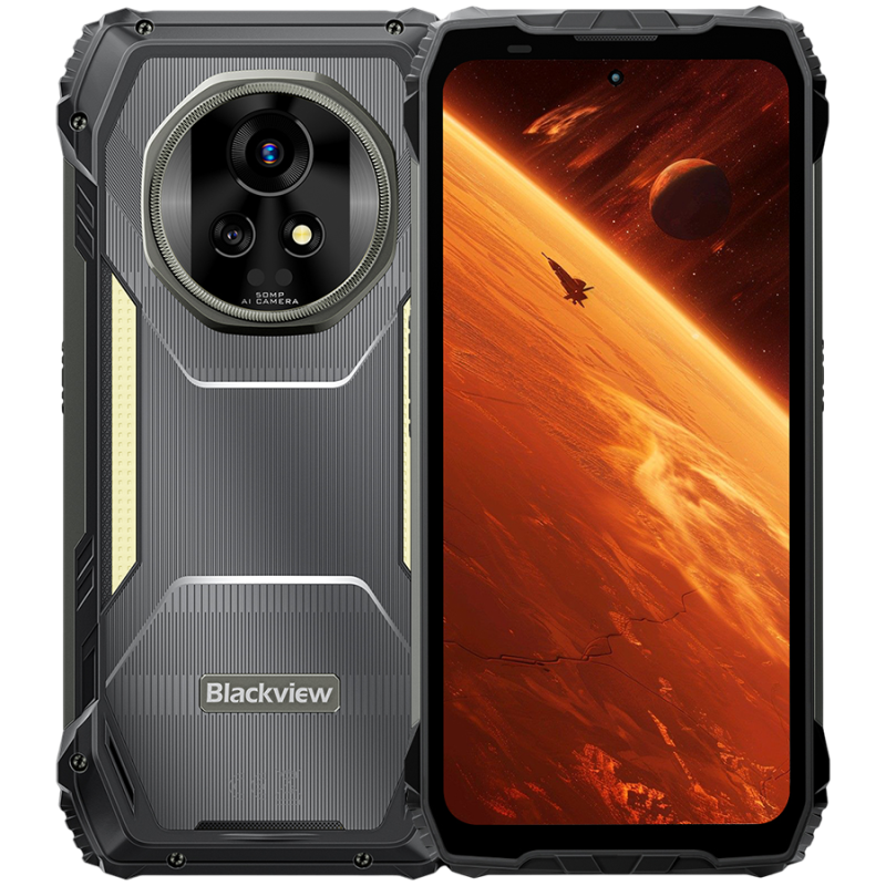 Blackview XPLORE 2 Rugged Phone 6.73 inch AMOLED 3200x1440 120Hz 12/256Gb MT 8300 Octa-Core 3.35GHz 50MP Front 50+20MP Rear Cam Night Vision, 20000mAh,Black 