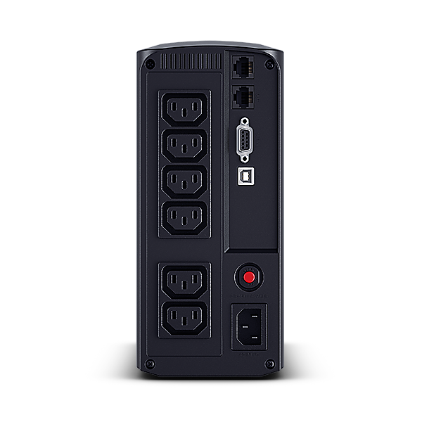 UPS CYBER POWER Line Int. cu sin. simulata, cu management, Tower, LCD, 1000VA/550W, AVR, 6x IEC, baterie 1x 12V/9Ah, incarcare pana la 8h, USB, 2x RJ45, RS232, tehn. GreenPower, 