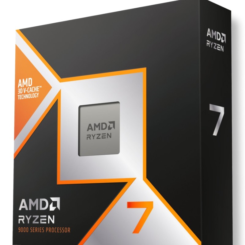 AMD CPU Desktop Ryzen 7 8C/16T 9850X3D (5.6GHz,104MB,120W,AM5) box, with Radeon Graphics 