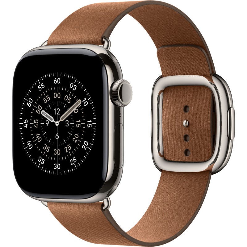 AW BAND 42MM MODERN BUCKLE CARAMEL L 