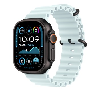 AW BAND 49MM OCEAN ICE BL BK TITANIUM XL 