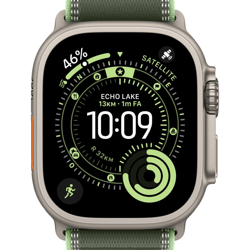 AW BAND 49MM TRAIL GN/NEON NAT TITAN S/M 