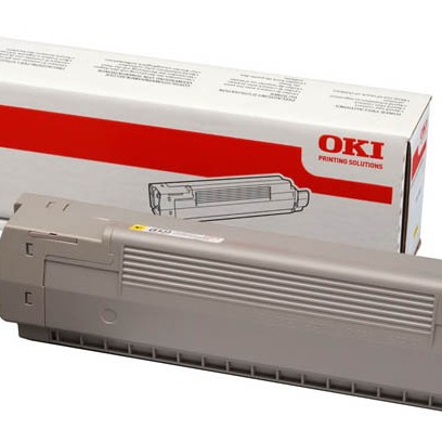 Toner Original Oki Yellow, 44643001, pentru C801, 7.3K,
