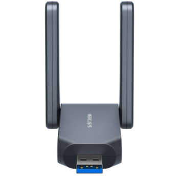 ADAPTOR RETEA MERCUSYS, BE6500 extern wireless Tri-Band, USB 3.0, 6500 Mbps, antena externa x 2, 